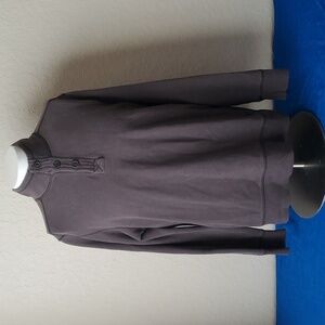 4/$30 ** G.H. Bass Co. L Men's Long Sleeve 1/4 Button Shirt Fleece Colla…